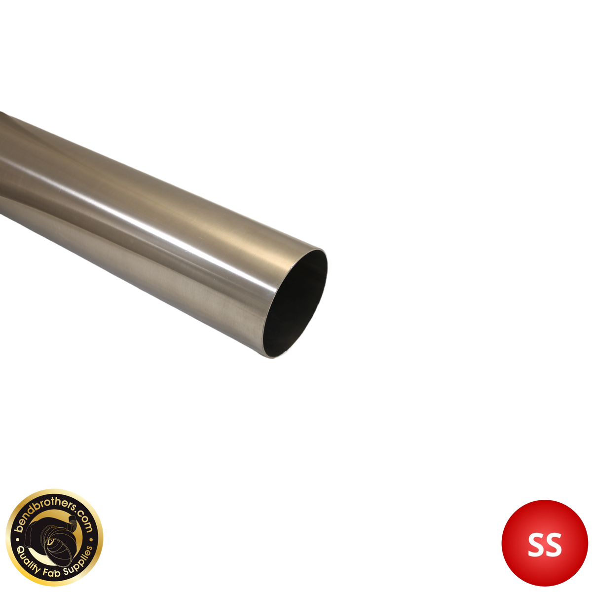 Short radius bent tube 3 inch SS (76mm)