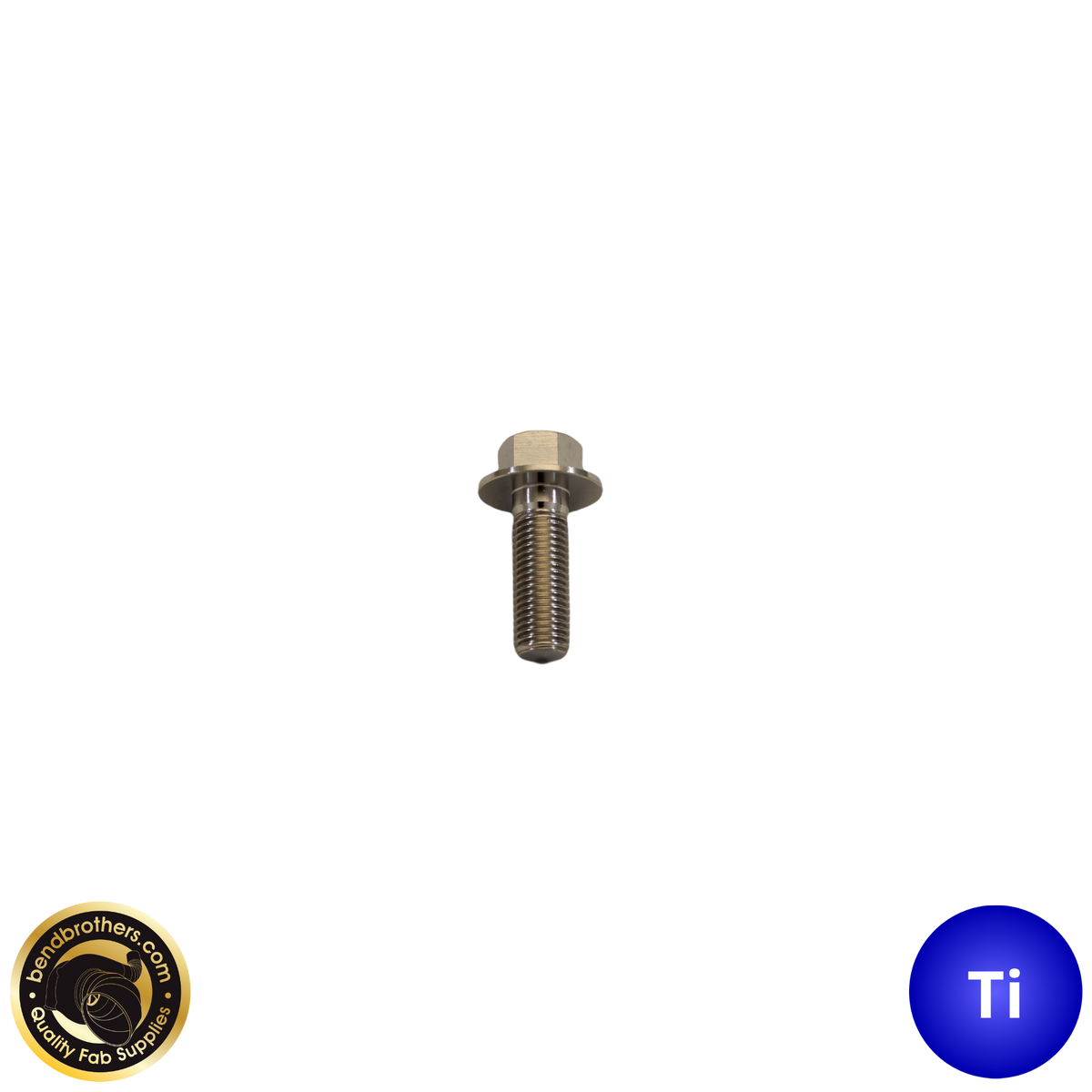 Titanium Flanged Hex Head Bolt M12x1.5 35mm Length Bend Brothers