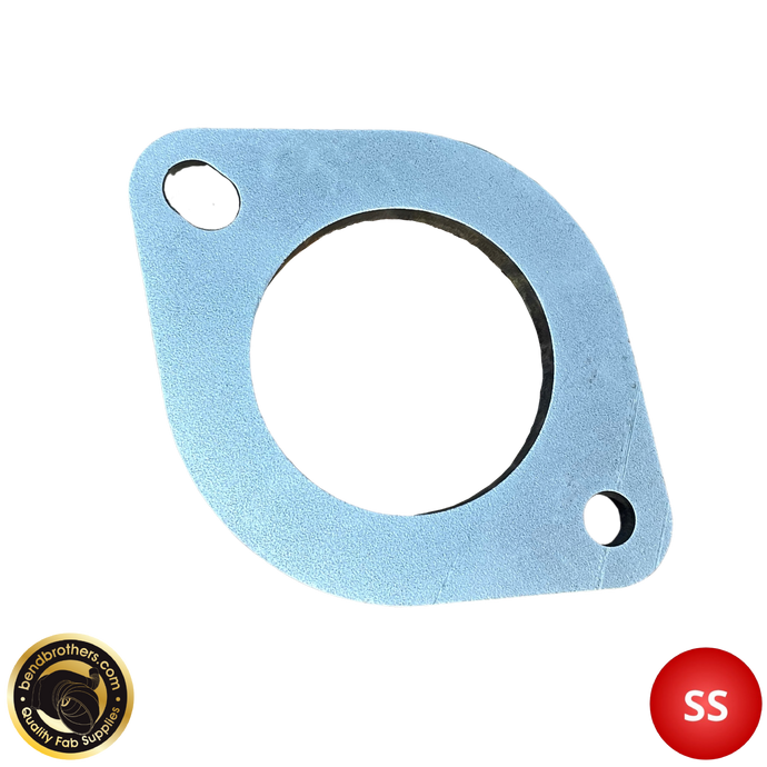 2.5″ (63 mm) 2‑Bolt 304 SS Exhaust Flange – 8 mm Thick | Precision Laser‑Cut, Ready to Weld