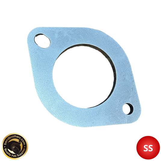 2.5″ (63 mm) 2‑Bolt 304 SS Exhaust Flange – 8 mm Thick | Precision Laser‑Cut, Ready to Weld