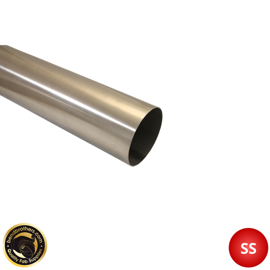 4.5" (114mm) 304 Stainless Steel Tube - 200mm Length - 1.6mm Wall