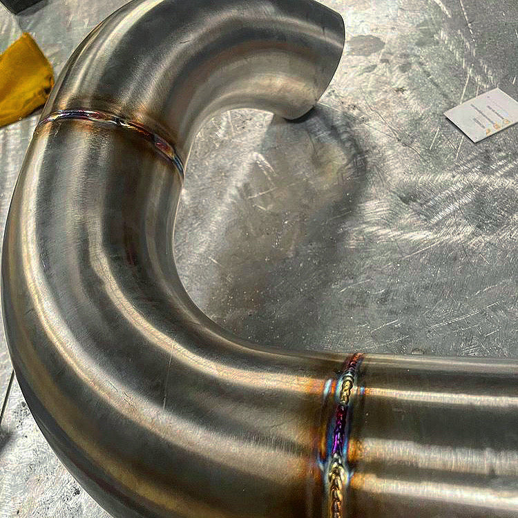 2.5 Inch 90 Degree Pie Cut Exhaust Bend Kit 304 Stainless Steel Polished (63mm)