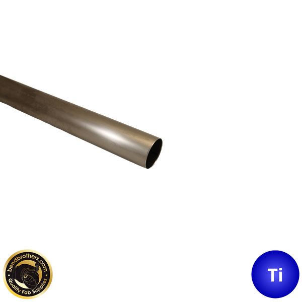 2" (51mm) Grade 2 Titanium Welded Tube - 1 Meter Length - 1.2mm Wall