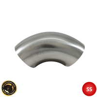 2.5" (63mm) 304 Stainless Steel 90° Elbow - 1.2D Radius - 1.6mm Wall