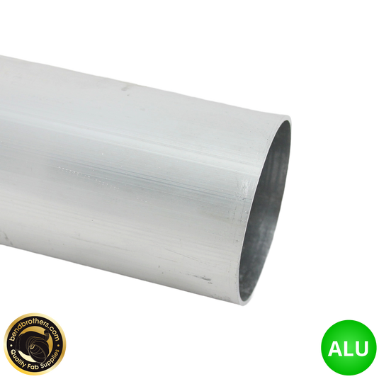 2.5" (63mm) Aluminium Straight Tube | 1/2 Meter Length - 1.65mm Wall Thickness