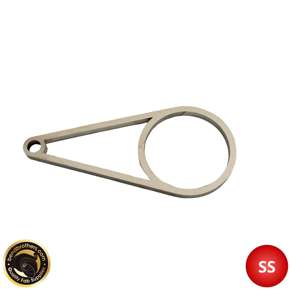 3" (76mm) Tube 304 Stainless Exhaust Hanger Bracket 110mm Bend Brothers