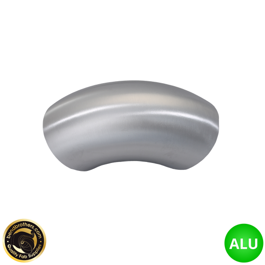 3" (76mm) Aluminium 90° Elbow - 1.2D Radius - 1.42mm Wall