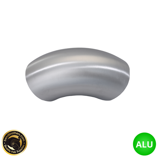 3" (76mm) Aluminium 90° Elbow - 1.2D Radius - 1.42mm Wall
