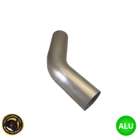 3.5" (89mm) Aluminium 45° Bend - 1.5D Radius - 2.3mm Wall