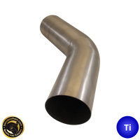 3.5" (89mm) Titanium 45° Mandrel Bend 150mm Leg - 1.5D Radius - 1.2mm wall