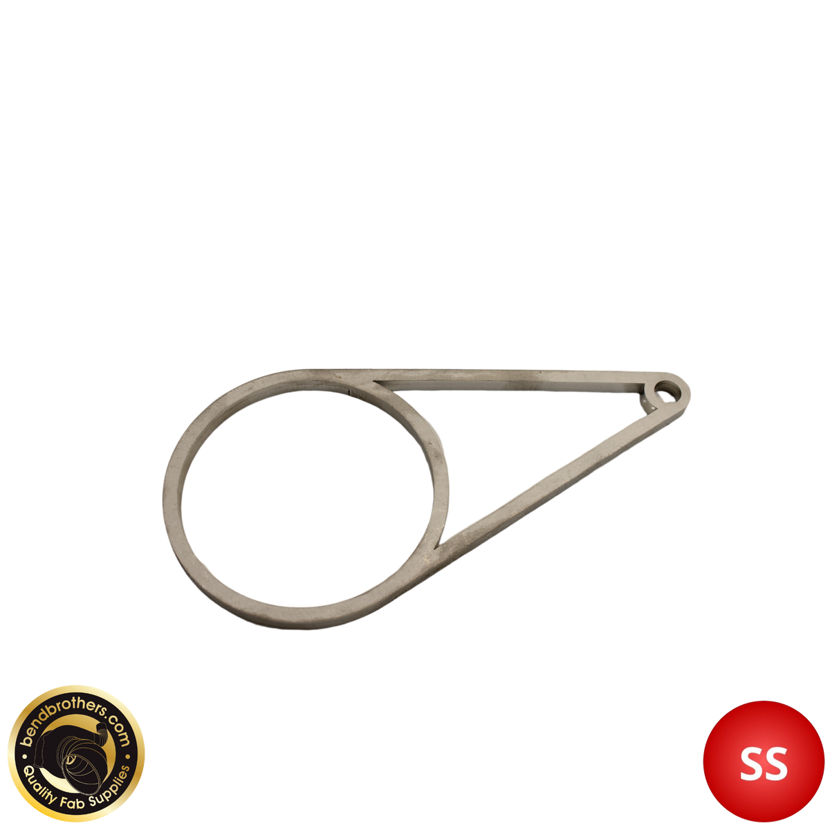 4" (101mm) Tube 304 Stainless Exhaust Hanger Bracket 110mm Bend