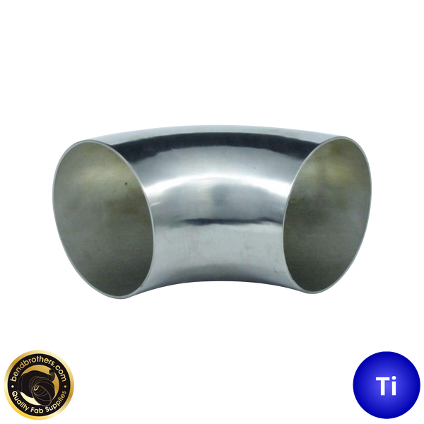 4" (101mm) Titanium 90° Mandrel Bent Elbow - 1.2D Radius - 1.5mm wall