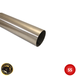 4" (101mm) 304 Stainless Steel Tube - 1 Meter Length - 1.6mm Wall