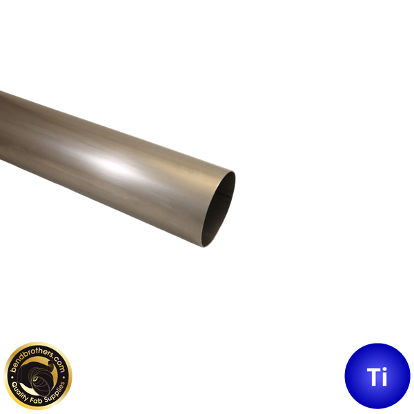 4" (101mm) Grade 2 Titanium Welded Tube - 1 Meter Length - 1.2mm Wall