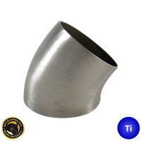 5" (127mm) Titanium 45° Mandrel Bent Elbow - 1.2D Radius - 1.5mm wall