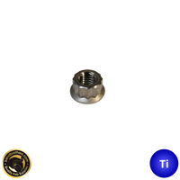 Titanium Flanged 12 Point Nut M10x1.5