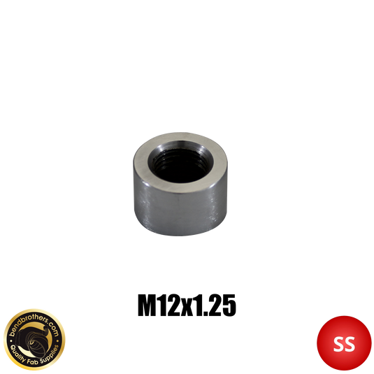 M12x1.25 02 Sensor Bung - 304 Stainless Steel