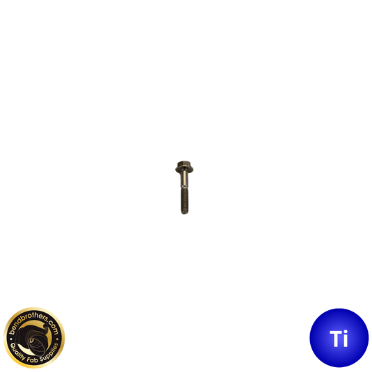 Titanium Flanged Hex Head Bolt M6x1.0 - 35mm Length